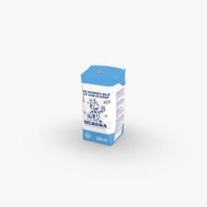 3D - bouteilles - 3D - 1L MILKORA DEMI ECREME