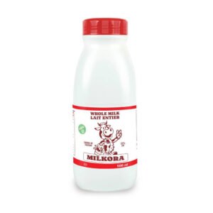 3D - bouteilles - 3D - 1L MILKORA DEMI ECREME